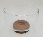 8.25"x6.5" GLASS FOOTED BOWL