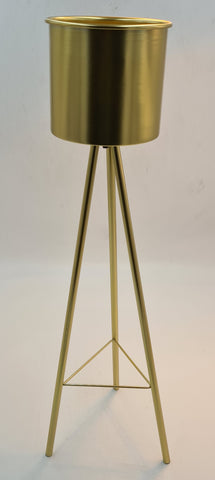 FOOTED TALL STAND - GOLD