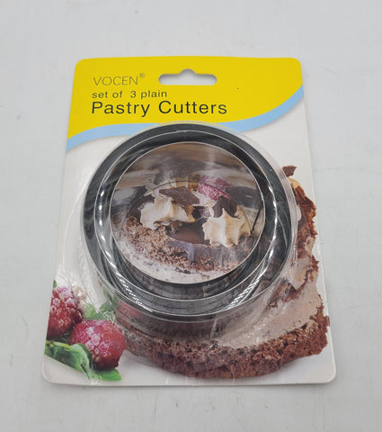 3", 2.5", 2" - PASTRY CUTTERS