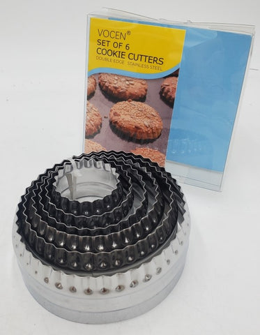 SET OF 6 COOKIE CUTTERS-ROUND