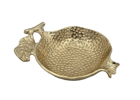 7"x5.5" POMEGRANATE BOWL-GOLD