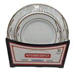 PLATE SET-GOLD DESIGN-32CT
