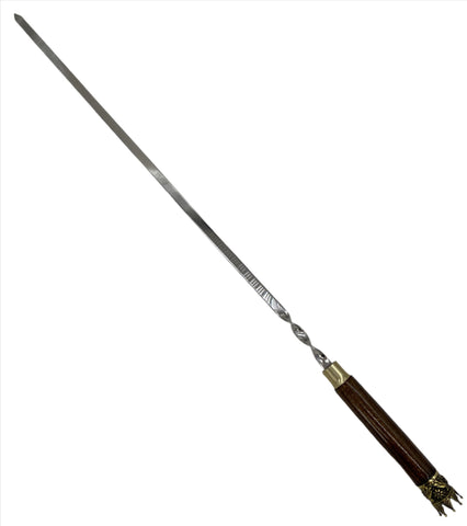 24"x0.5" SKEWER-BROWN HANDLE