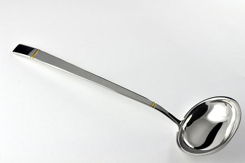S/S SOUP LADLE-SILVER/GOLD - 24/CS - ITALY