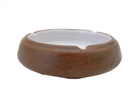 4.5"x1.25" CLAY ASHTRAY