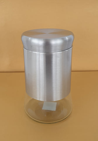 7"x4" CANISTER - SILVER- MEDIUM