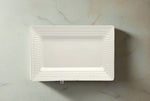 13.5"x9"MELAMINE PLATTER-WHITE