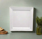 12" MELAMINE PLATTER-WHITE-SQUARE