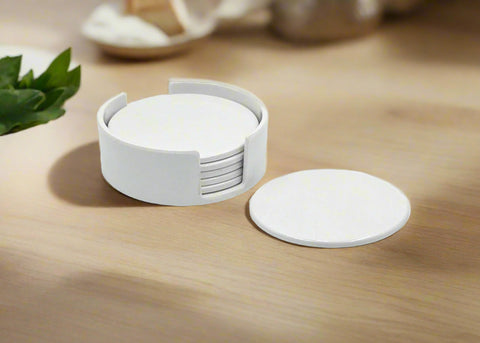 6 PC COASTER W/STAND-ROUND