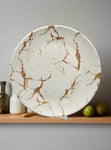 11" MELAMINE PLATE-MARBLE DESIGN
