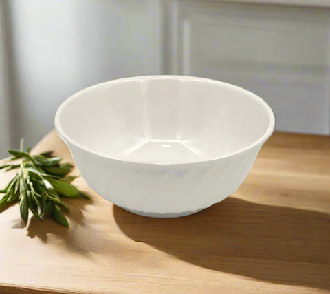 9"x4.5" MELAMINE BOWL-WHITE