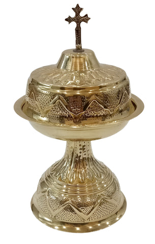 5" x7.5" INCENSE BURNER W/CROSS