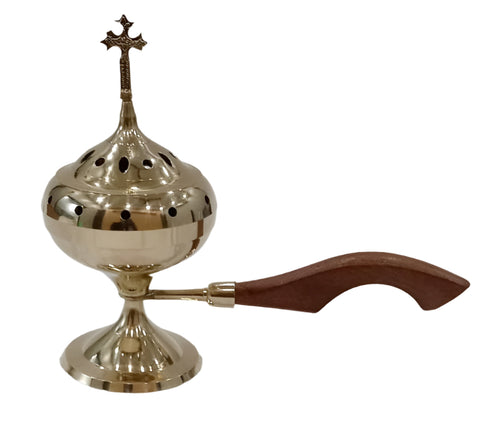 3.5"x8" INCENSE BURNER W/CROSS
