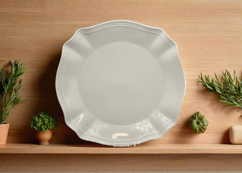 10" DINNER PLATE-WHITE-SQUARE