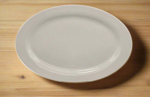 12"x8" PLATTER-OVAL-WHITE