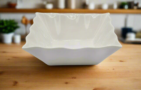 9"x4" PORCELAIN BOWL-SQUARE-WHITE
