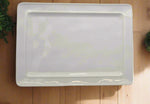 16"x11.75" PLATTER-WHITE-RECTANGLE