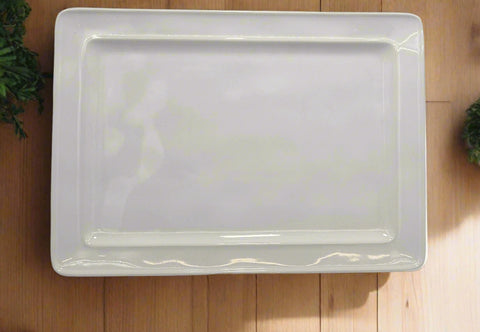 16"x11.75" PLATTER-WHITE-RECTANGLE