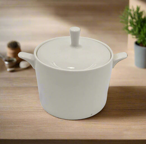 3.5"x2.5" SUGAR BOWL W/LID-WHITE
