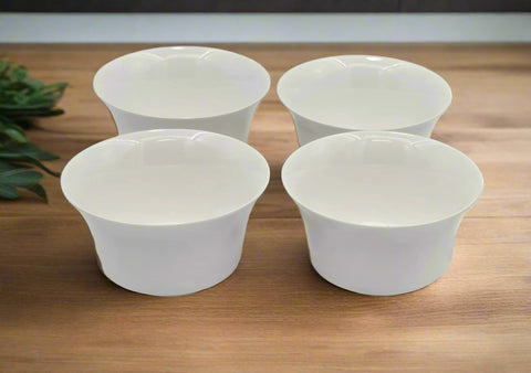 4.5"x2.5"- 4 PC BOWL SET-WHITE