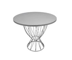 12"x10" STAND-SILVER-ROUND