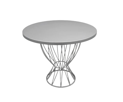 12"x10" STAND-SILVER-ROUND