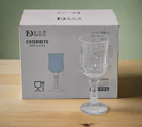 6 PC FOOTED SHOT GLASS