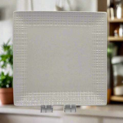 8" DESSERT PLATE-WHITE-SQUARE