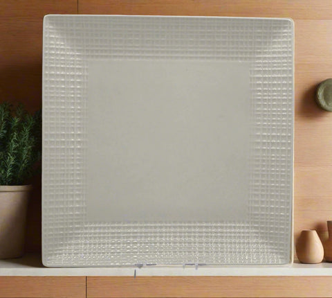 10" DINNER PLATE-WHITE-SQUARE