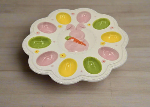 11"EASTER EGG PLATE-ROUND