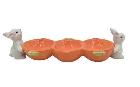15" EASTER BUNY BOWL-3 SECTION