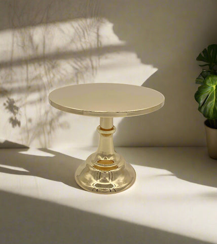 9.75"x8" ROUND STAND-GOLD