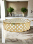 15.5"x3.75" ROUND STAND-GOLD