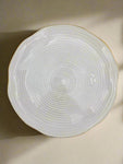 8.25" GLASS PLATE-GOLD RIM