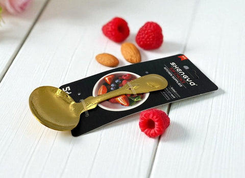 5.25" NUT SPOON-GOLD