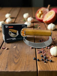 GARLIC PRESS-WOOD HANDLE