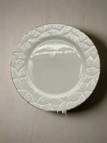 10" PLATE-GOLD RIM-ROUND