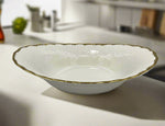 9"x6" BOWL-GOLD DESIGN-OVAL