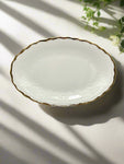 12"x8" PLATTER -GOLD DESIGN-OVAL