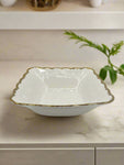 8.25"x4.25"BOWL-GOLD DESIGN-SQUARE