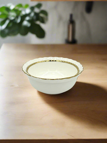 7" x3.5" BOWL-GOLD DESIGN-ROUND