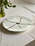 16"x8.5" PLATTER-GOLD DESIGN-OVAL