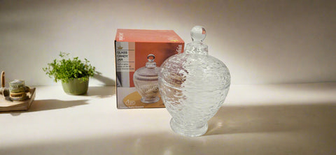 GLASS CANDY JAR