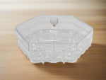 10" - 3 SECTION ACRYLIC DISH-HEXAGON