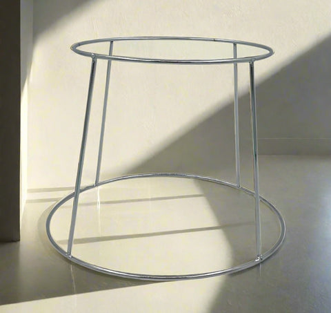 7.5"x8" ROUND STAND-SILVER