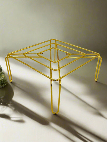 7.5"x4" RING STAND-GOLD-SQUARE