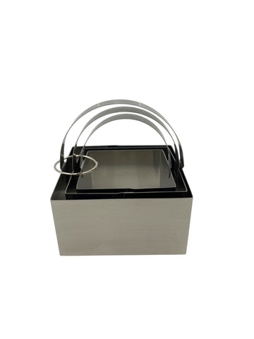 3 PC S/S COOKIE CUTTER SET-SQUARE