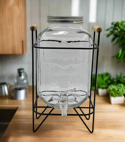 5L GLASS DISPENSER W/STAND