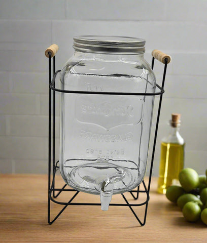 8L GLASS DISPENSER W/STAND