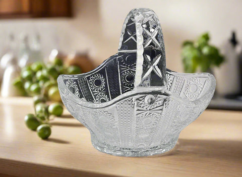 7.75"x6"x8" GLASS BOWL-OVAL